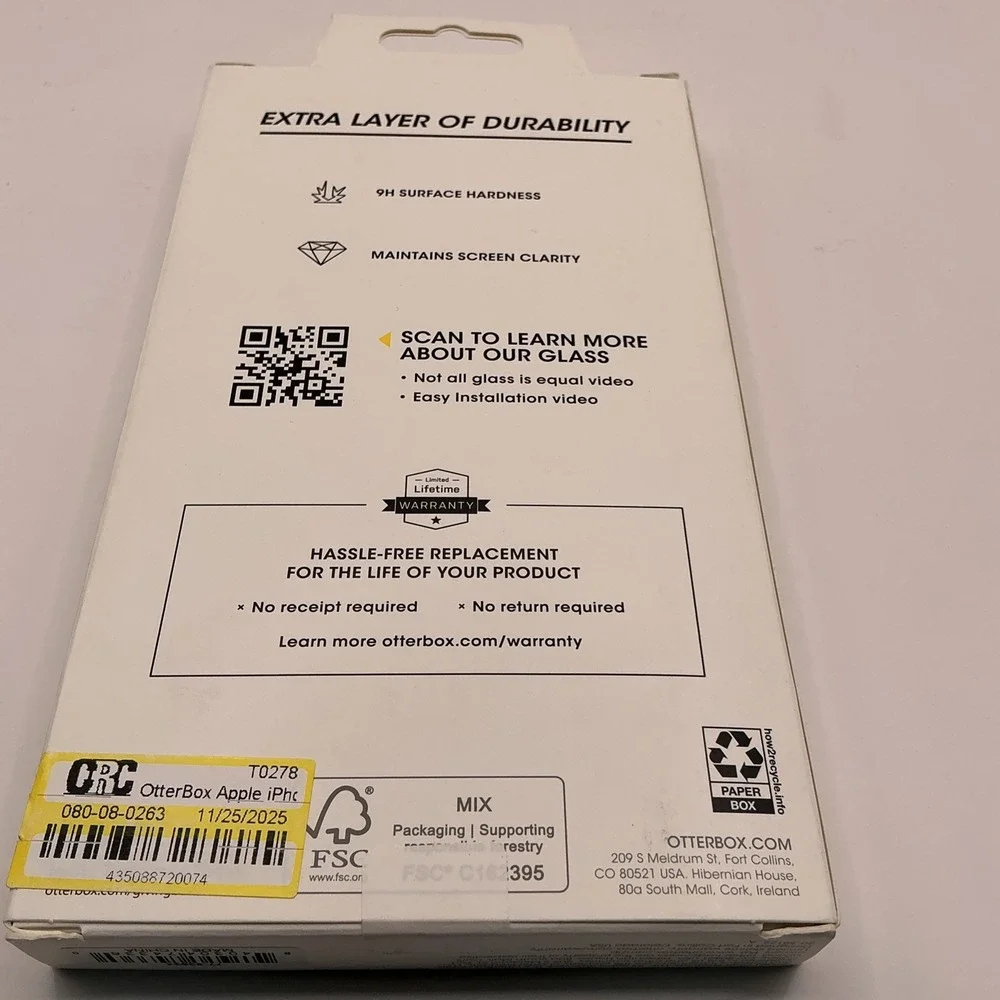 Otterbox Premium Glass Screen Protector for iPhone 15, 15 Plus, 15 Pro Max